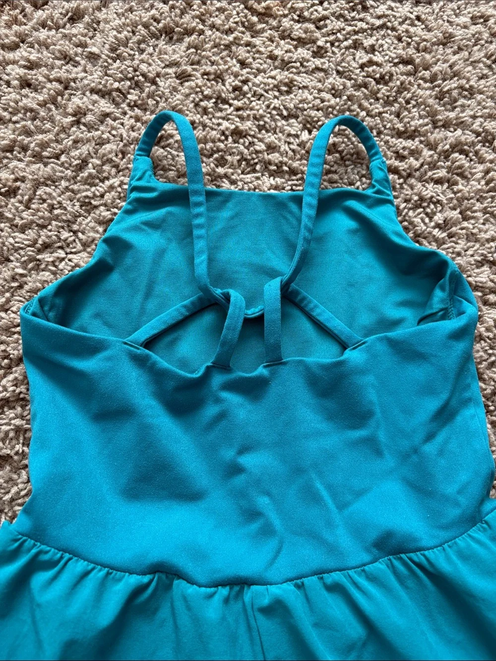 all in motion Teal Sleeveless Girls Romper - Picture 4 of 5